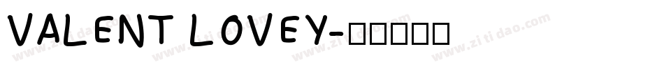 VALENT LOVEY字体转换